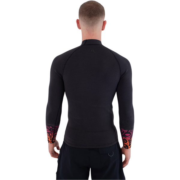 2026 Hurley Mens Air 1/1mm Bubble Degrade Wetsuit Jacket MSJTL13101 - Black Bubble